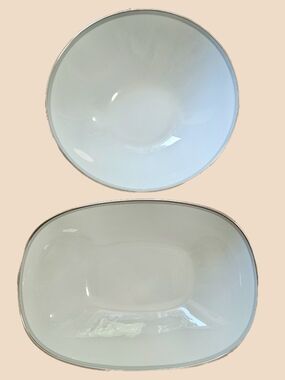 Vintage Noritake Graytone #6257 Set Of 2 Bowls Porcelain Japan